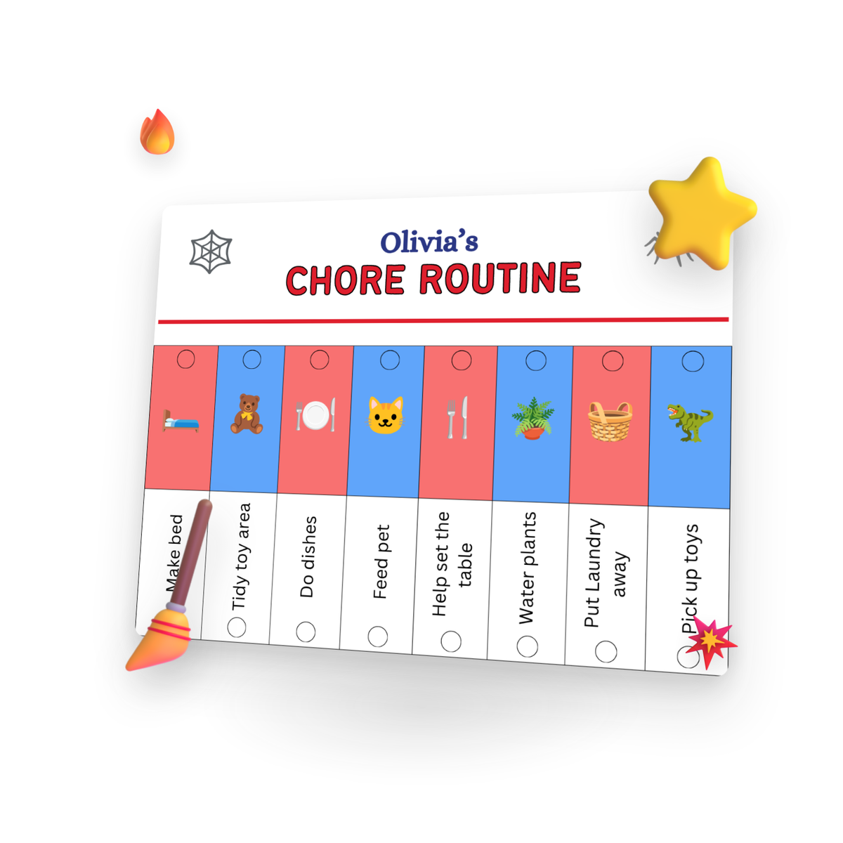 Kids Routine Charts — Complete Superhero Bundle (4 Charts + Rewards)