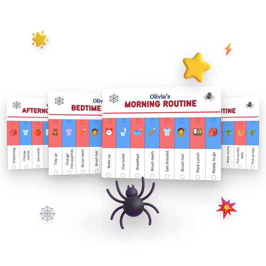 Kids Routine Charts — Complete Superhero Bundle (4 Charts + Rewards)