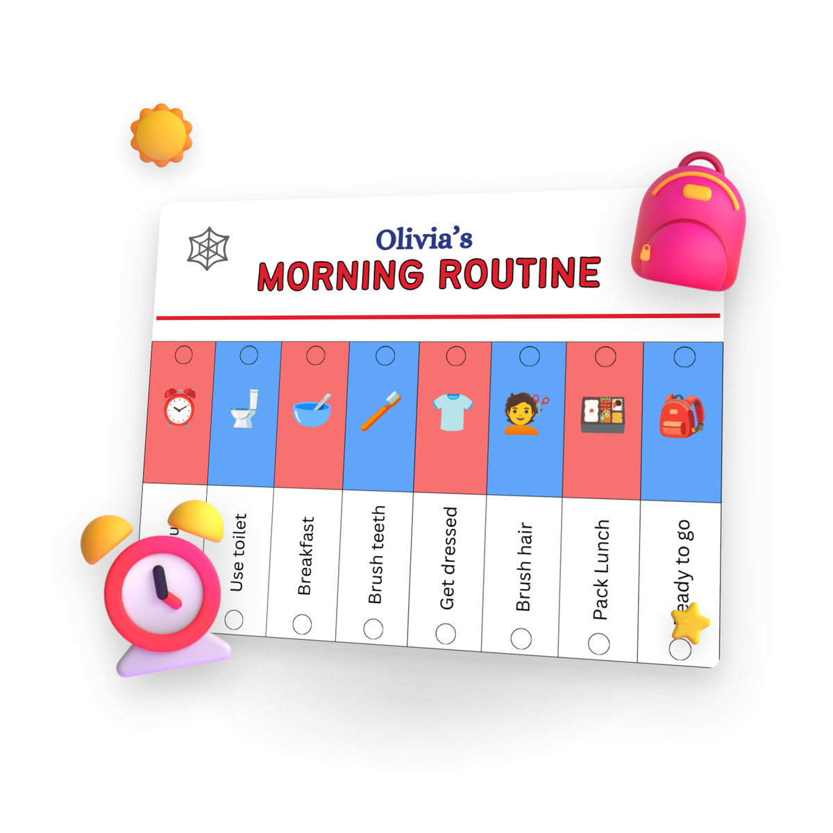 Kids Routine Charts — Complete Superhero Bundle (4 Charts + Rewards)